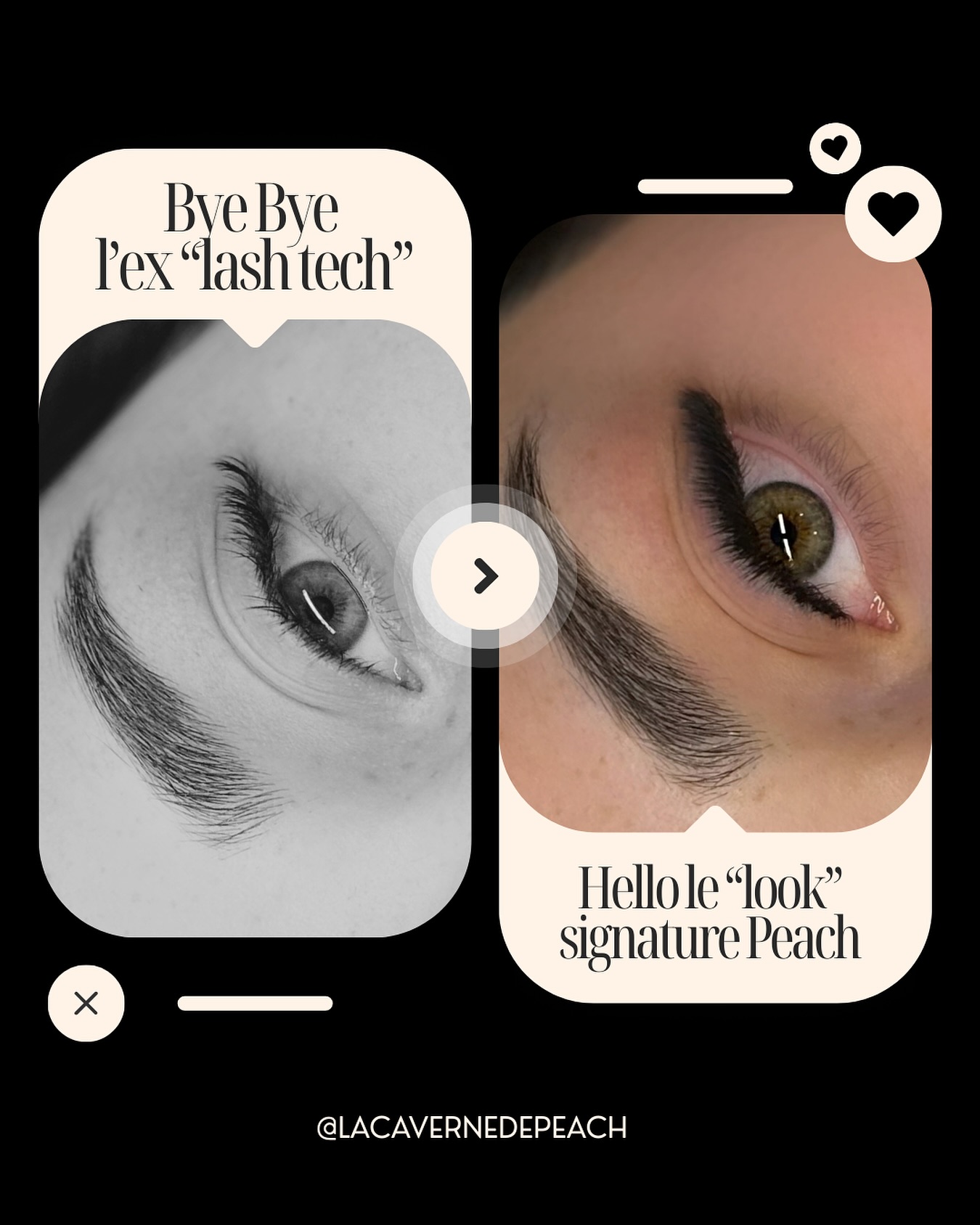 𝟭𝟭 𝗔𝗡𝗦 𝗗𝗘 𝗖𝗜𝗟𝗦 — 𝘌𝘵 𝘤𝘩𝘢𝘲𝘶𝘦 𝘦́𝘵𝘢𝘱𝘦 𝘮´𝘢 𝘮𝘦𝘯𝘦́𝘦 𝘪𝘤𝘪. 🪄
Cette pose fait partie de mes dernières complètes que j’ai choisies de réaliser, avant de réduire ma clientèle pour me concentrer sur ce qui me fait 𝘃𝗶𝗯𝗿𝗲𝗿 : ma distribution, mes projets créatifs et mes formations.
Quand elle est arrivée, il ne restait presque rien de sa pose précédente. J’ai tout recommencé à zéro, avec ma touche : une courbe L+ peu connue, des petites longueurs que j’adore utiliser dans ma signature… et voilà le résultat 🪄.
Pour les curieuses, je n’accepte plus de nouvelles clientes — mais je continue de perfectionner et d’enseigner mon look signature Peach.
Tu aimerais atteindre ce niveau de précision et de profondeur dans tes poses volume? 
C’est exactement ce que j’enseigne dans mes perfectionnements volume sur mesure. Parce qu’après 11 ans, je ne garde pas mes secrets… je les transmets ✨
Et si c’était le moment de donner à tes poses tout le pouvoir Peach? 
#lacavernedepeach #posedecils #posedecilsquebec #cilsquebec #quebeclashes #lashartist #lashtraining #lashes #volumerusse #russianvolume #privatelashtraining #privateclass
