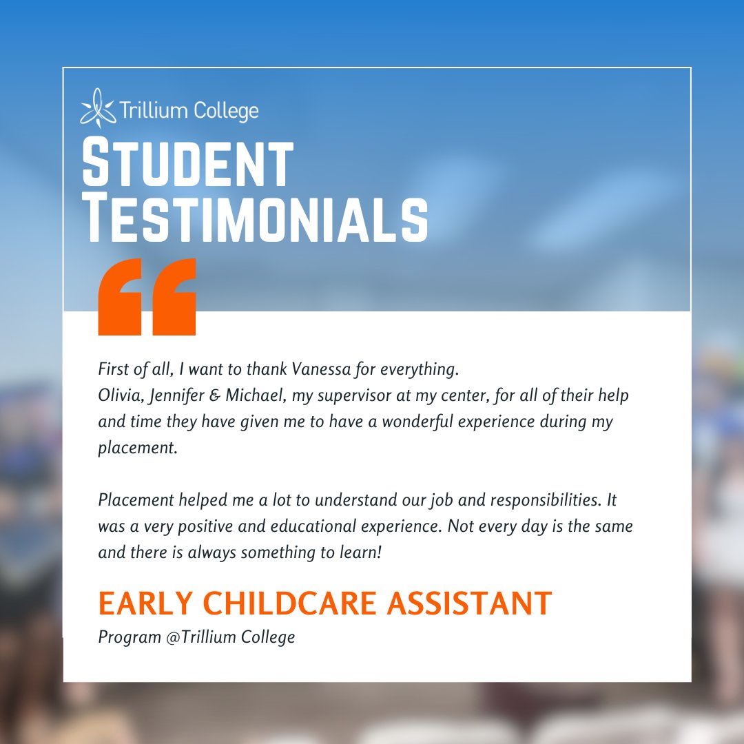 👶✨ Real talk: every day in childcare is different, and that’s what makes it so exciting! Our students get hands-on placements where they learn, grow, and build confidence while making a real impact on kids’ lives. 💛
Trillium’s Early Childhood Assistant (ECA) program mixes online learning with hands-on practice, so you’re ready to jump into your dream career!
💻 Hybrid learning (online + placements)
🍂 Fall enrolments are OPEN!
#EarlyChildhoodAssistant #ChildcareCareers #FutureECA #TrilliumCollege #HandsOnLearning #HybridLearning #FallEnrolment #StudentLife #CareerGlowUp instagram image post