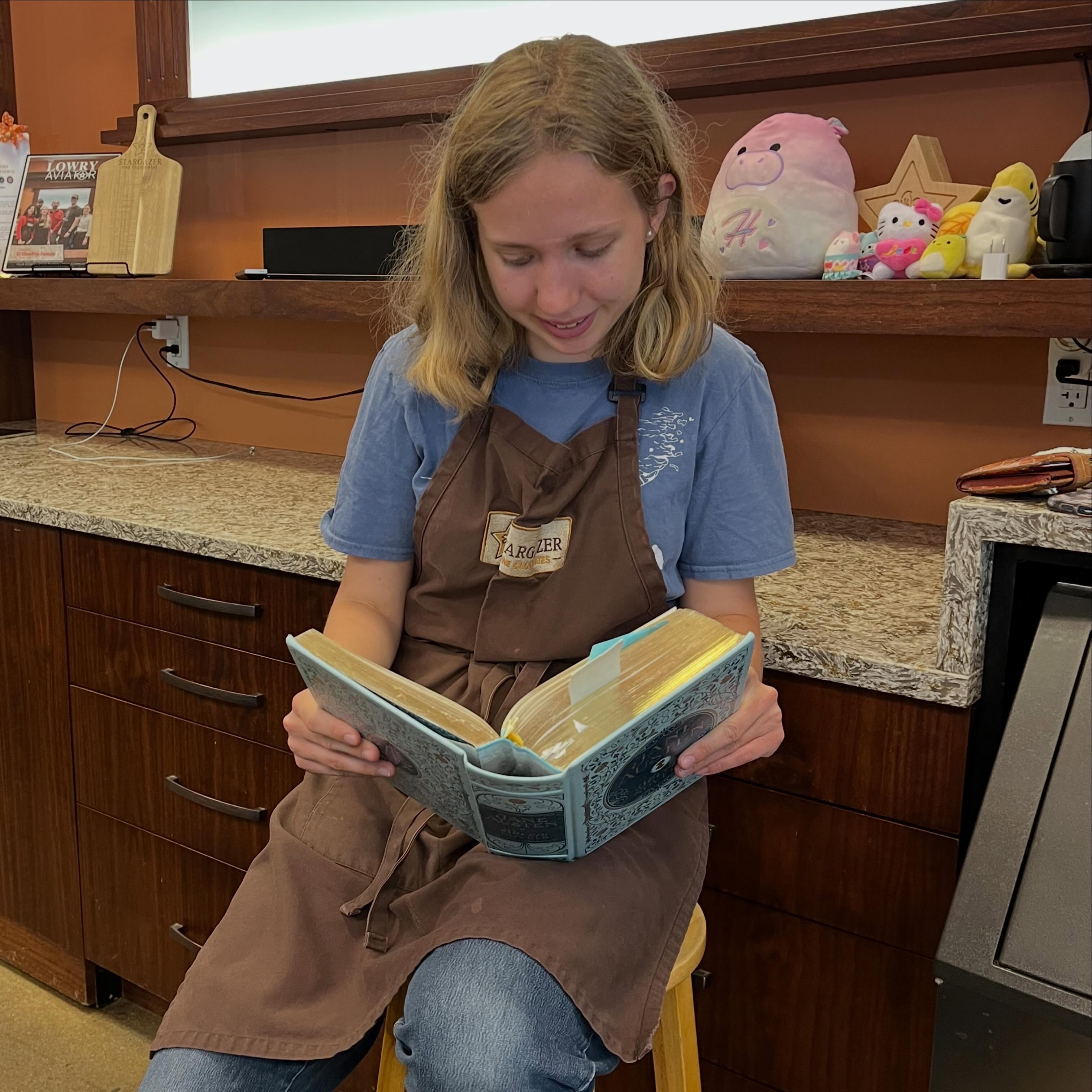 What are you reading this summer?
Here are a few reads spotted in the shop! Seen enjoyed with affogato, ice tea, and mochas.
Grab you book, come in for a little treat, and stay to read.
#coffeeandbooks #stargazerfinechocolates #denverchocolate #9codenver #booksandchocolate