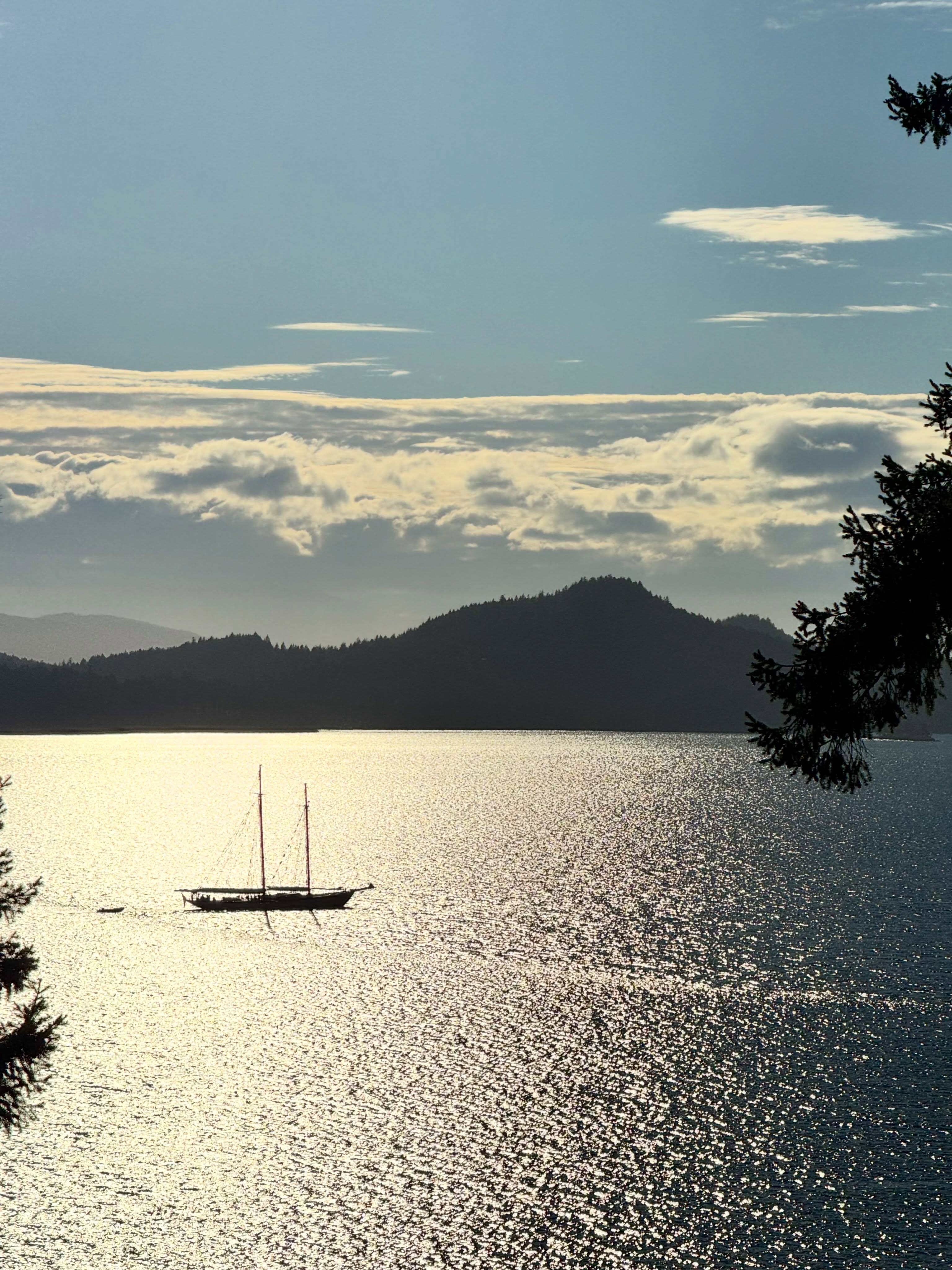Tall ship visiting. #coastal #waters #southerngulfislands #saturnaisland