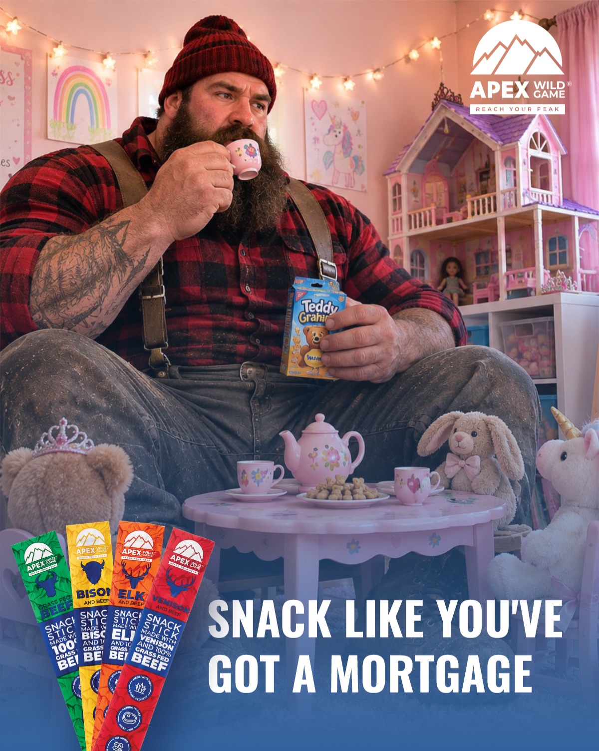 Back to School Snacks are For Kids.
Apex Wild Game is for You.
Link: https://getfarmersmarket.com/collections/apex-wild-game
#ApexWildGame #proteinsnack