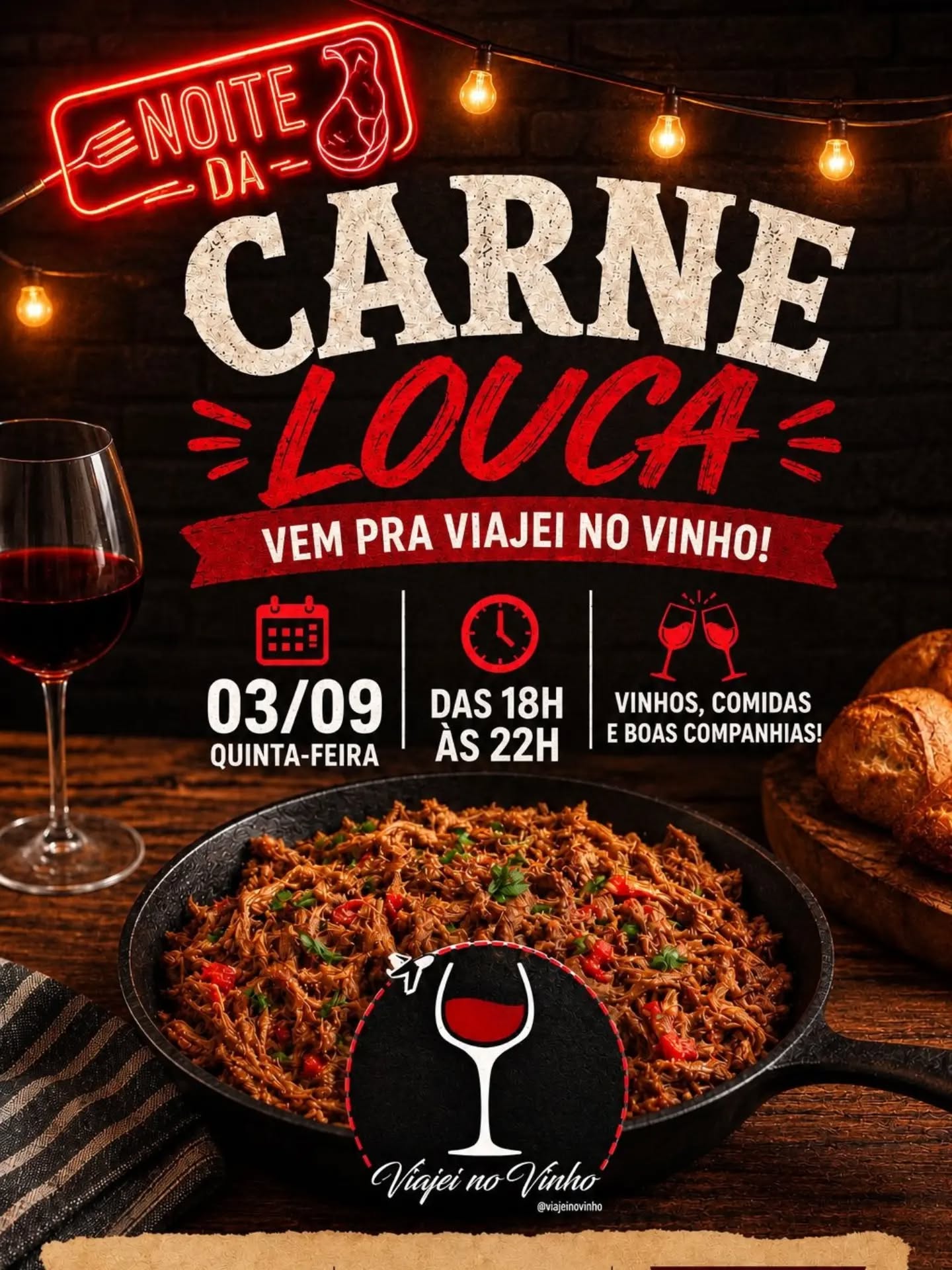 Hoje no Happy Hour Viajeinovinho