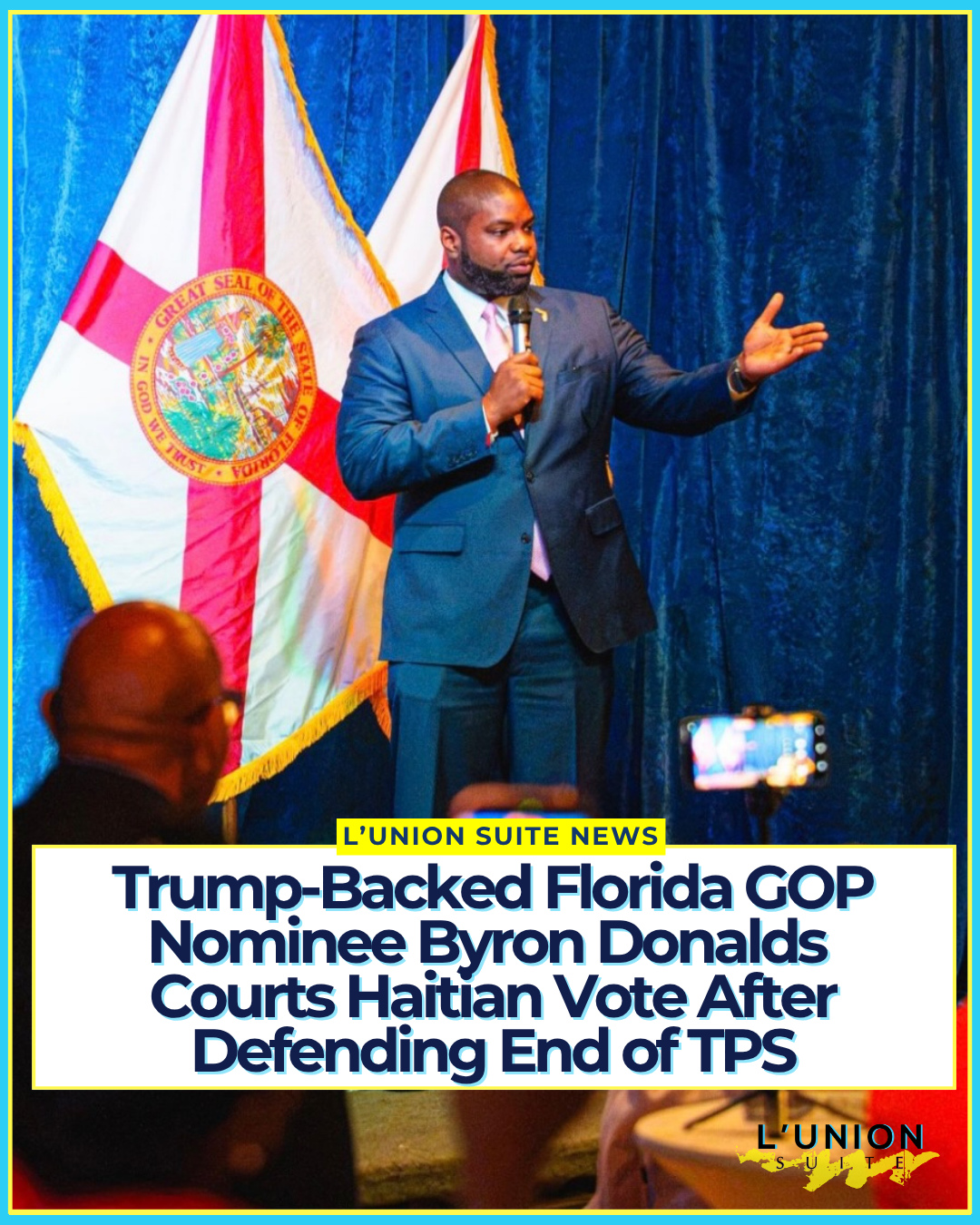On Saturday morning, Sept. 12, Byron Donalds stood in North Miami and made his case to Haitian Floridians.
The Trump-endorsed Republican nominee for governor posted the visit the next day: four photographs and a short line. “Resilient. Faithful. Hardworking. That’s Florida’s Haitian community and that’s who I spoke with in North Miami yesterday morning,” he wrote. “It is a privilege to meet with the Floridians I intend to serve.”
The pictures came from a campaign “Community Breakfast & Conversation” at Katz Miami Restaurant & Lounge, a Haitian restaurant in North Miami. The program began at 11. Donalds appeared with Elizabeth Jeanty. The invite listed community leaders, pastors, business owners, elected officials, media, and supporters.
What he did not put in the post is the record that makes the stop politically loaded.
Three weeks earlier, on Aug. 23, Donalds went on CBS’s Face the Nation and defended the Trump administration’s termination of Temporary Protected Status for Haitians. Florida had been home to about 158,000 Haitian TPS holders, the largest concentration in the country. Asked about people who had lived and worked here legally, he said he had met Haiti’s transitional government and its ambassador, claimed security forces now hold “about a quarter to half of the country,” and argued TPS was never meant to run “into perpetuity with no end.”
“The Biden administration, through enforcement, took the T off the program,” he said. Extending it indefinitely, he added, created “the wrong incentives” for return and for Haiti’s stabilization. He conceded that stabilization will take time. He still backed the cutoff.
He voted against a House measure that would have extended Haiti’s designation. Other Florida Republicans including Reps. Carlos Giménez and María Elvira Salazar warned that stripping work authorization from Haitian TPS holders would damage the state’s workforce.
Donalds offered the room praise, not a reversal. He is now asking the same electorate whose legal status he argued should expire to help send him to Tallahassee in November, where he faces Democrat David Jolly.
📸 @byrondonalds
#lunionsuite #haitianamerican